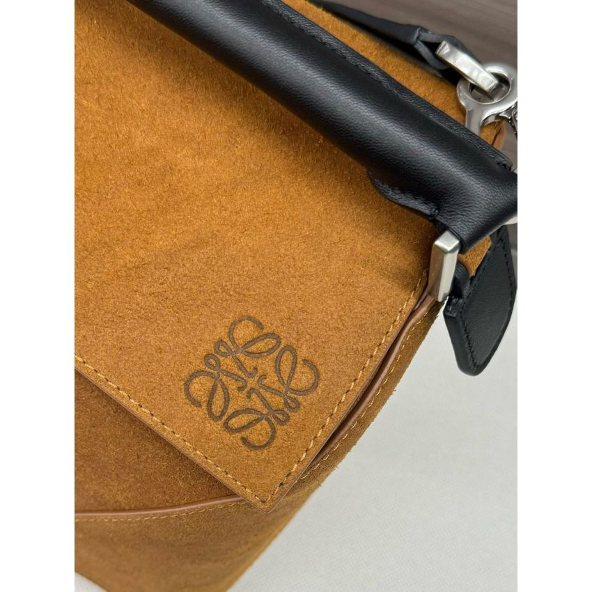 L0ew* Large Puzzle bag in Suede