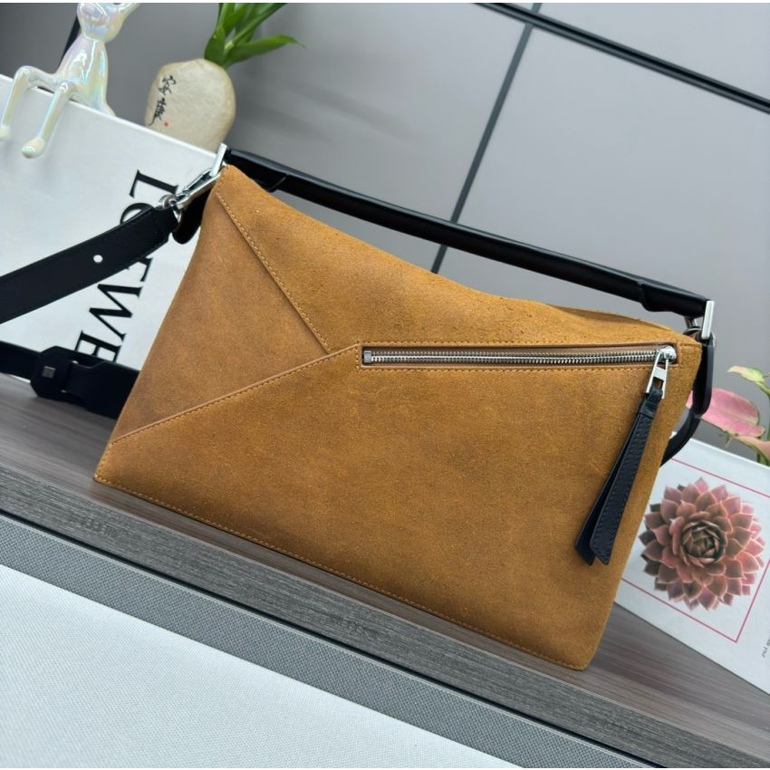 L0ew* Large Puzzle bag in Suede