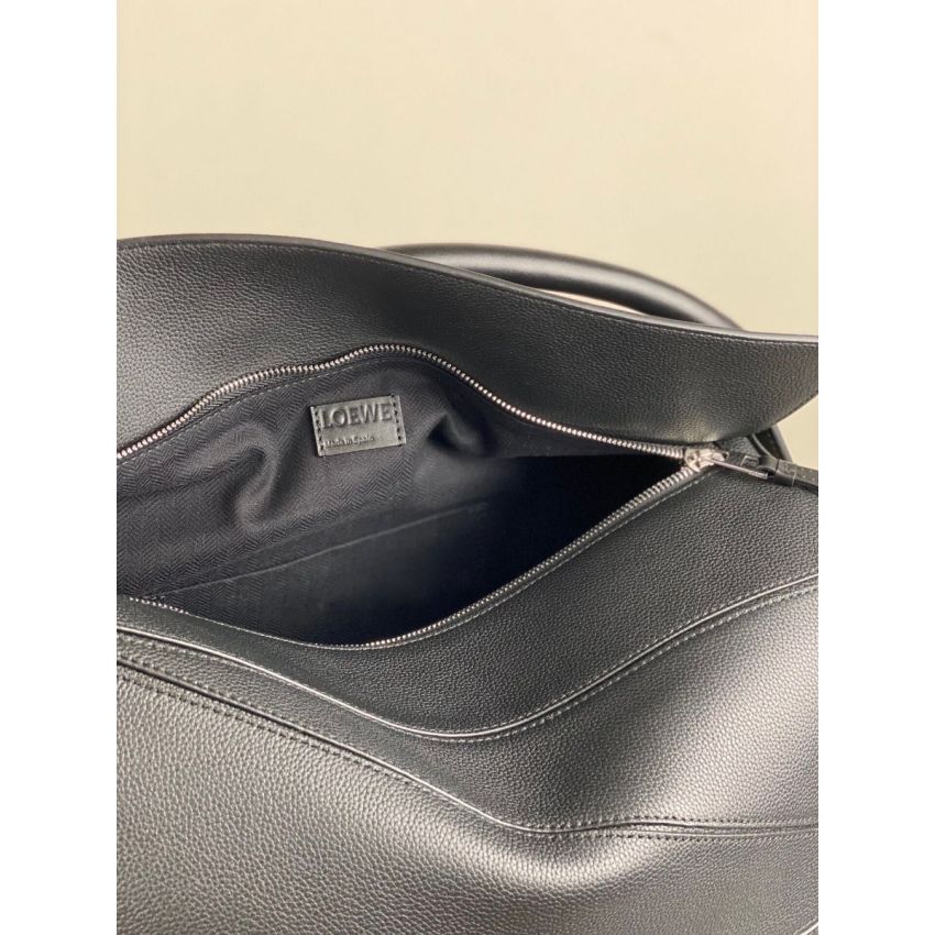 L0ew* Men's Large Puzzle bag in grained calfskin