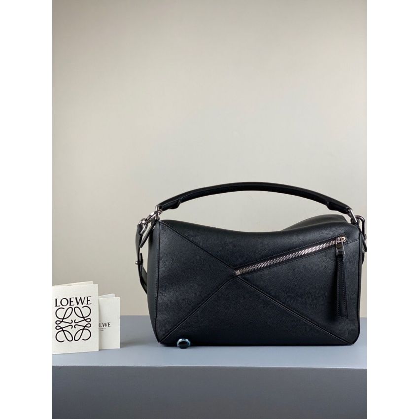 L0ew* Men's Large Puzzle bag in grained calfskin