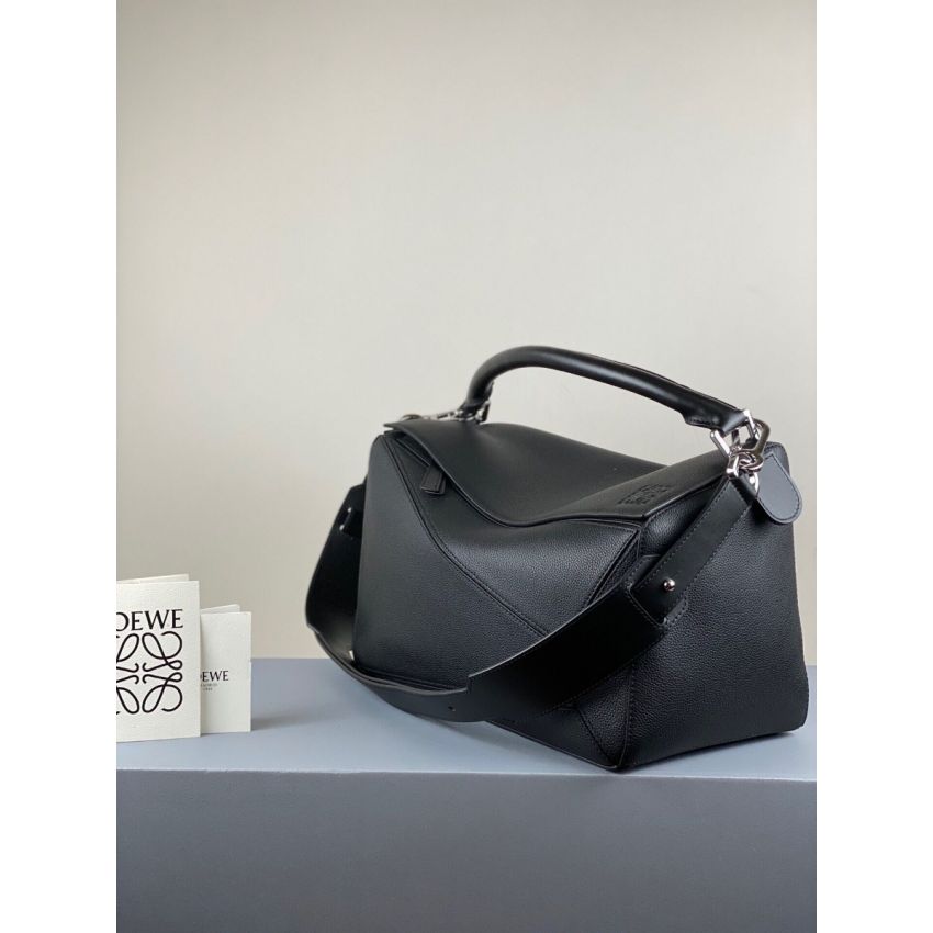 L0ew* Men's Large Puzzle bag in grained calfskin