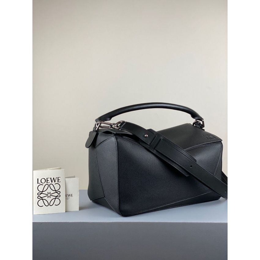 L0ew* Men's Large Puzzle bag in grained calfskin
