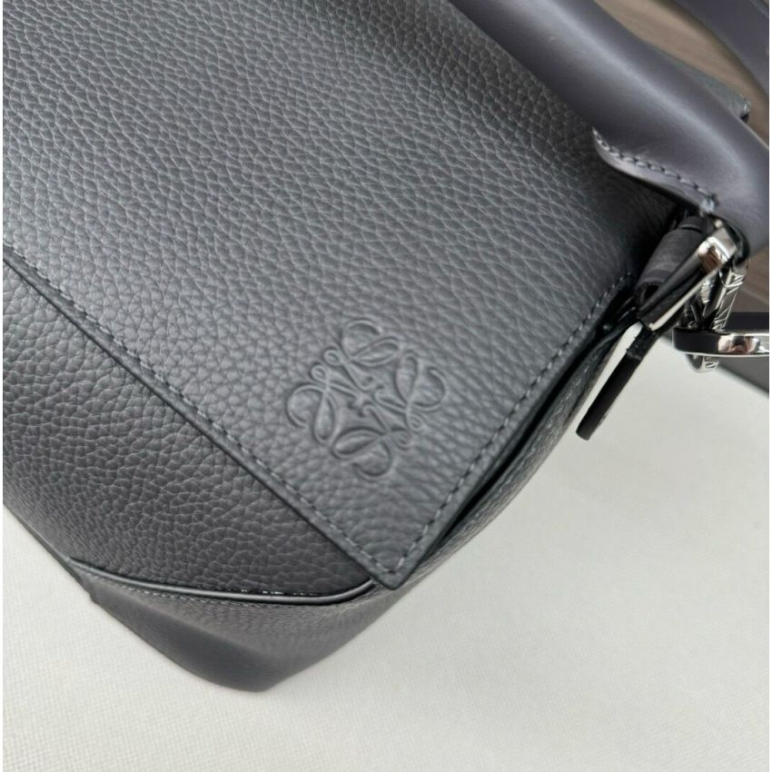 L0ew* Men's Large Puzzle bag in grained calfskin