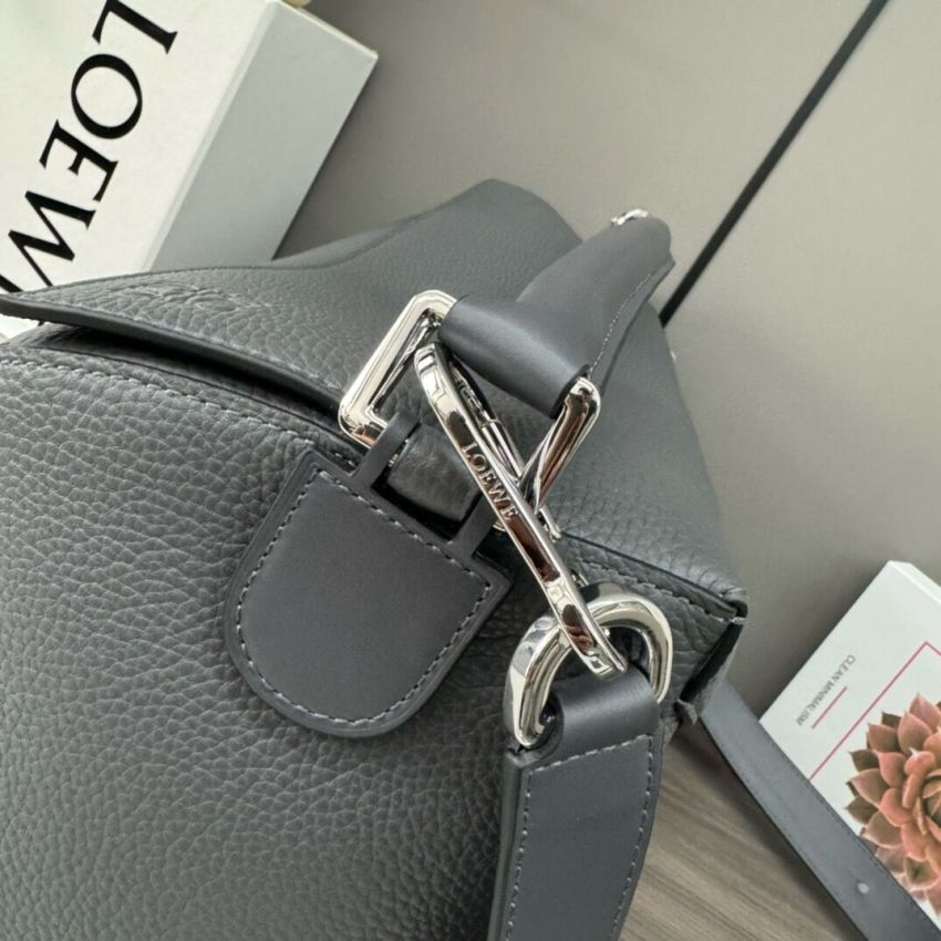 L0ew* Men's Large Puzzle bag in grained calfskin