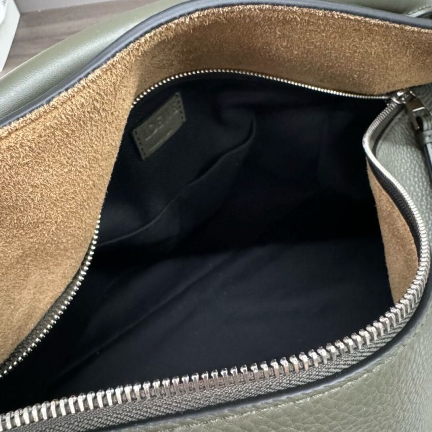 L0ew* men's Large Puzzle bag in grained calfskin