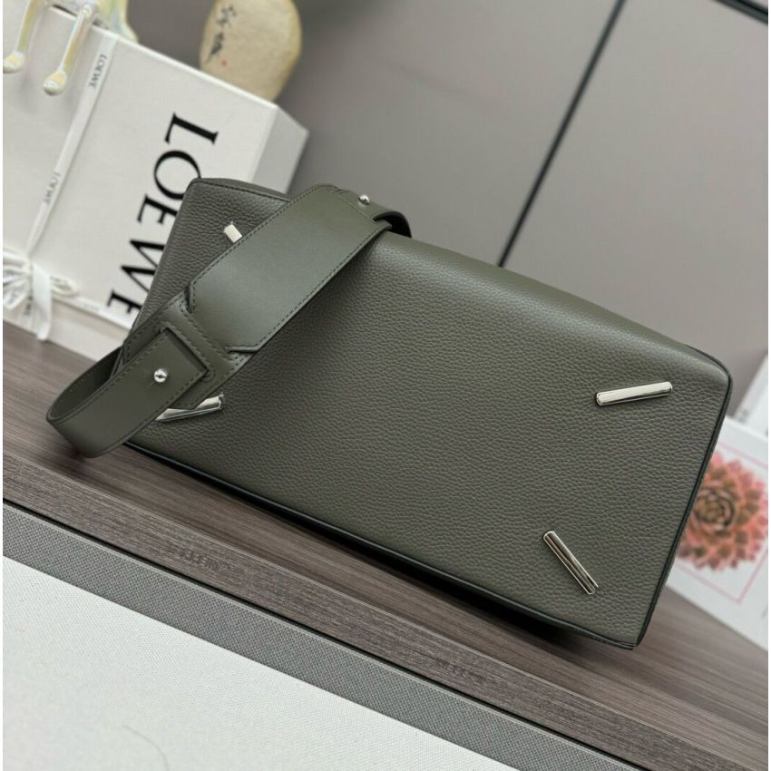 L0ew* men's Large Puzzle bag in grained calfskin