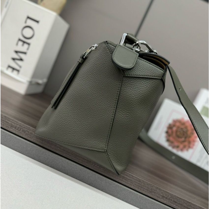 L0ew* men's Large Puzzle bag in grained calfskin