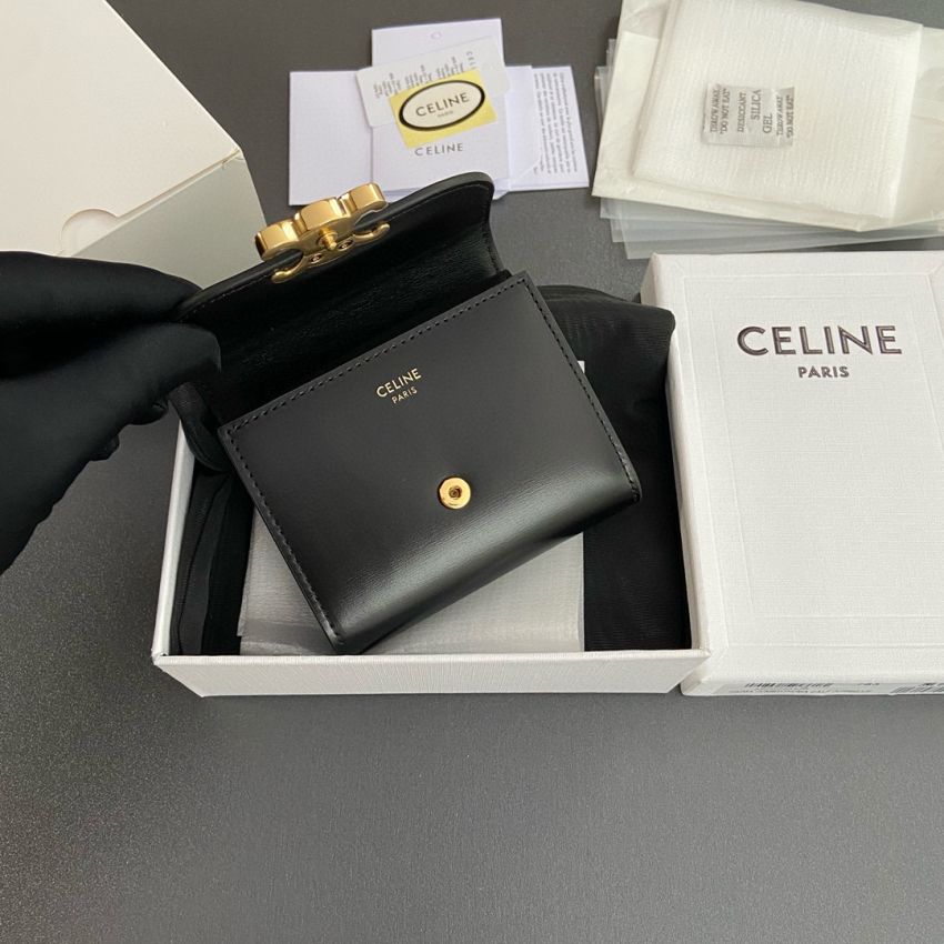 Ce1i*e Triomphe Small wallet-Black