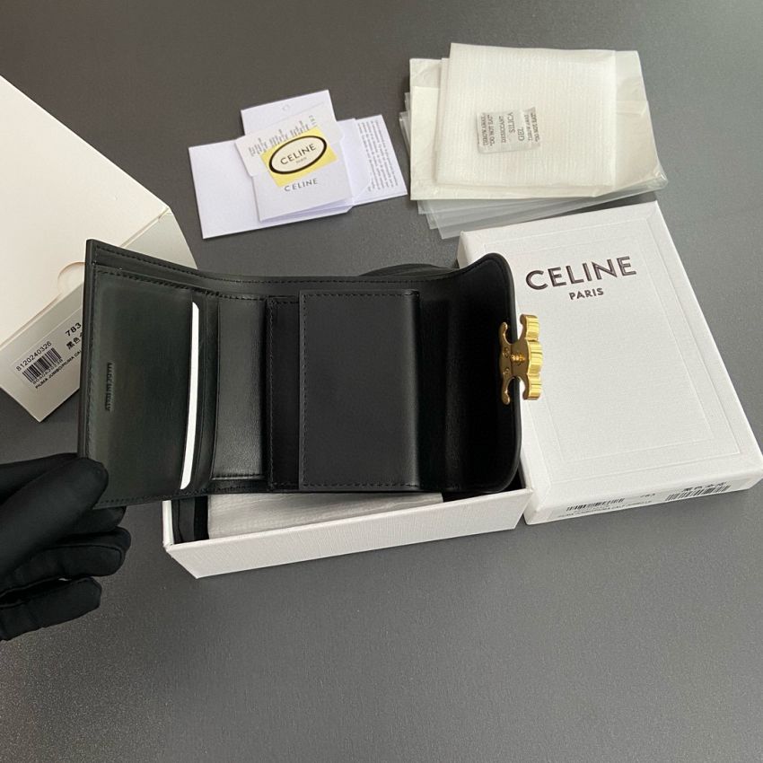 Ce1i*e Triomphe Small wallet-Black