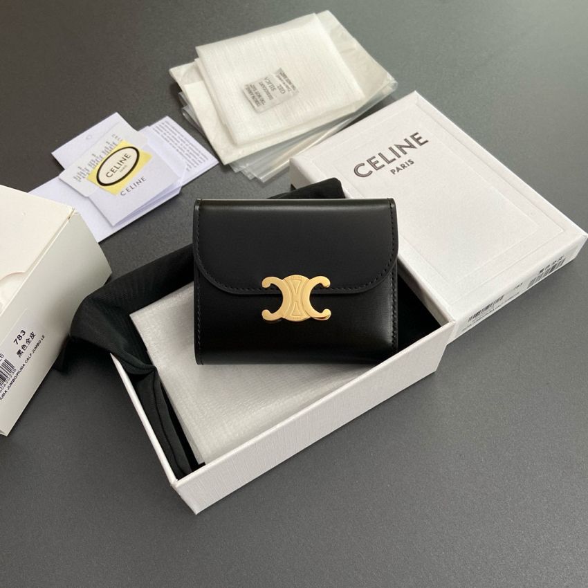 Ce1i*e Triomphe Small wallet-Black