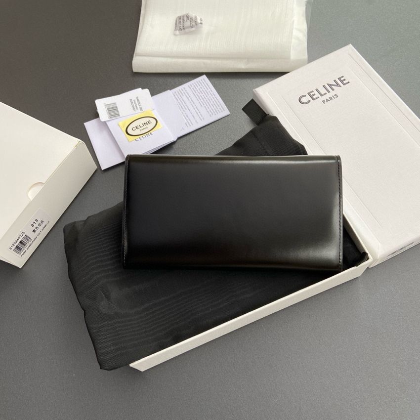 Ce1i*e Triomphe Long  wallet-Black