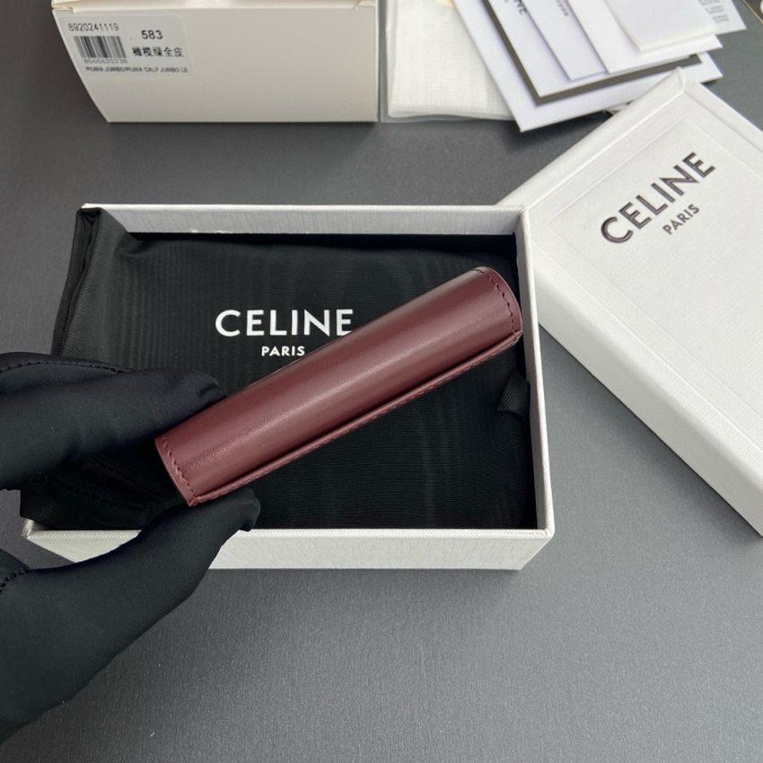 Ce1i*e Triomphe Card holder-Burgundy