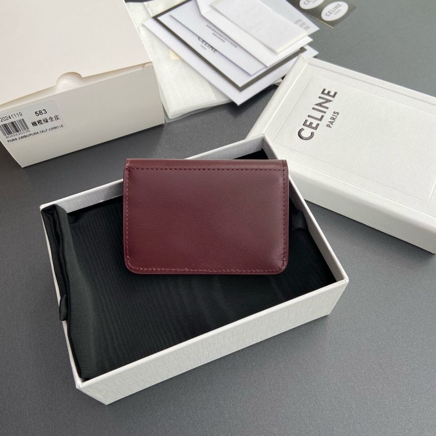 Ce1i*e Triomphe Card holder-Burgundy