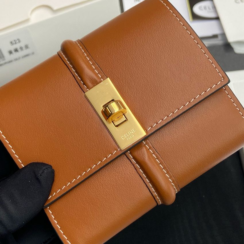 Ce1i*e Compact Wallet-Tan