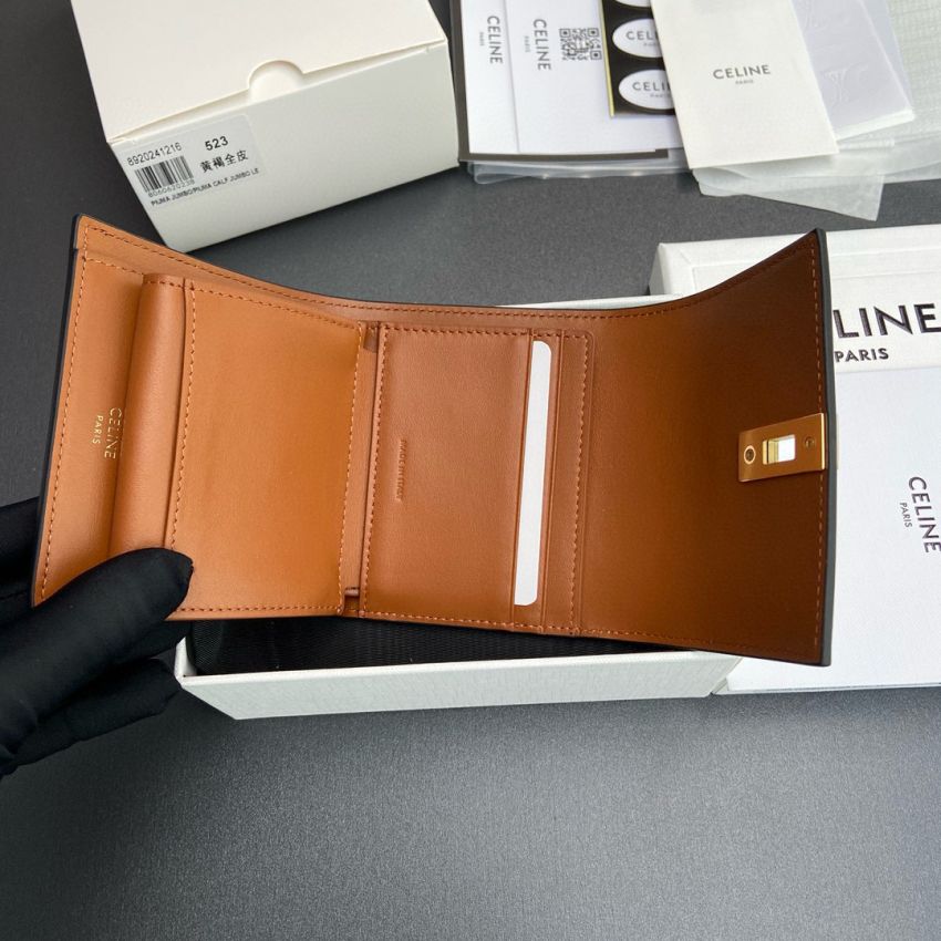 Ce1i*e Compact Wallet-Tan