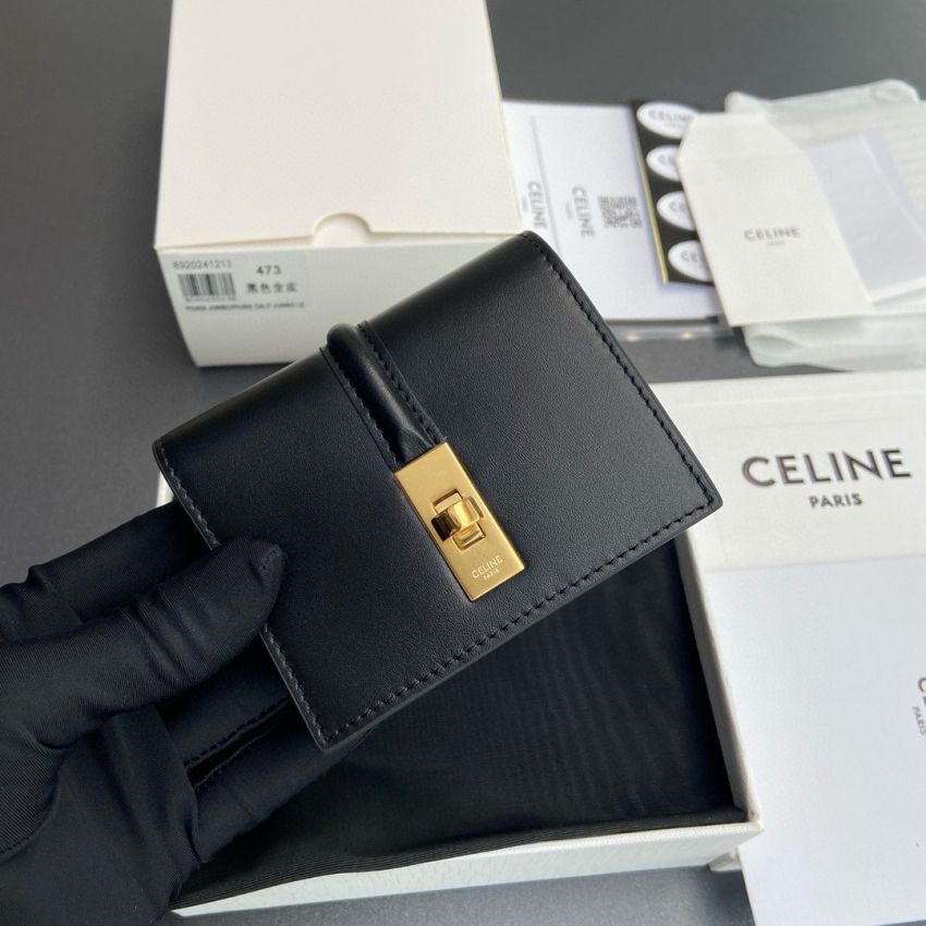 Ce1i*e Compact Wallet-Black