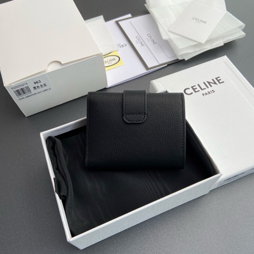 Ce1i*e Triomphe Compact Wallet-Black