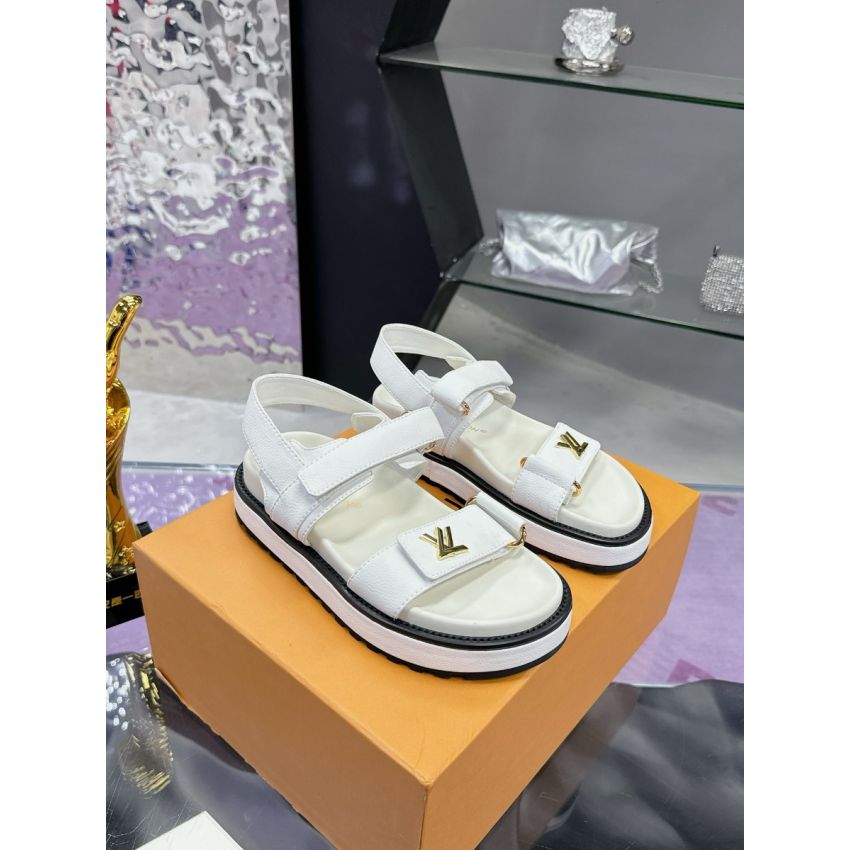 LV sunset Flat Comfort sandal Schuhe ,Size 35-41