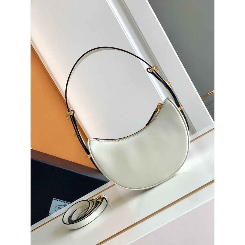 Pra*a Arqué leather mini shoulder bag