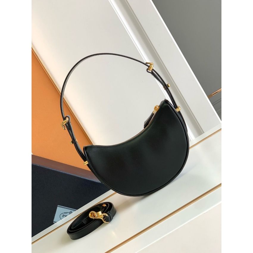 Pra*a Arqué leather mini shoulder bag