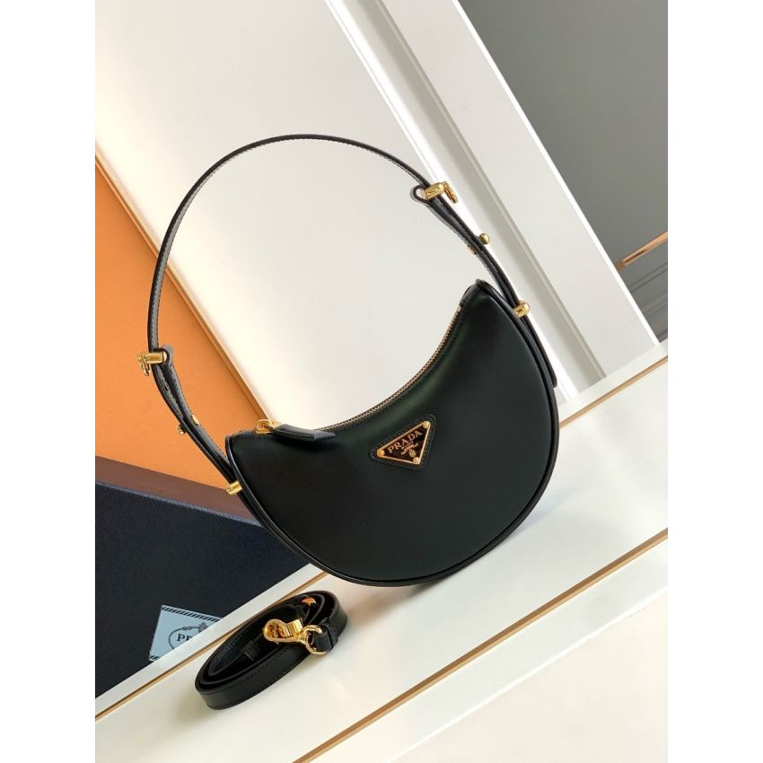 Pra*a Arqué leather mini shoulder bag
