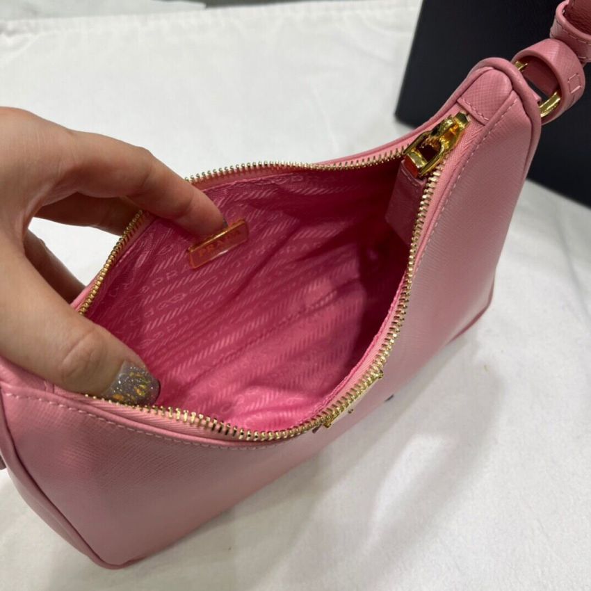 Pra*a Re-Edition Saffiano leather mini bag