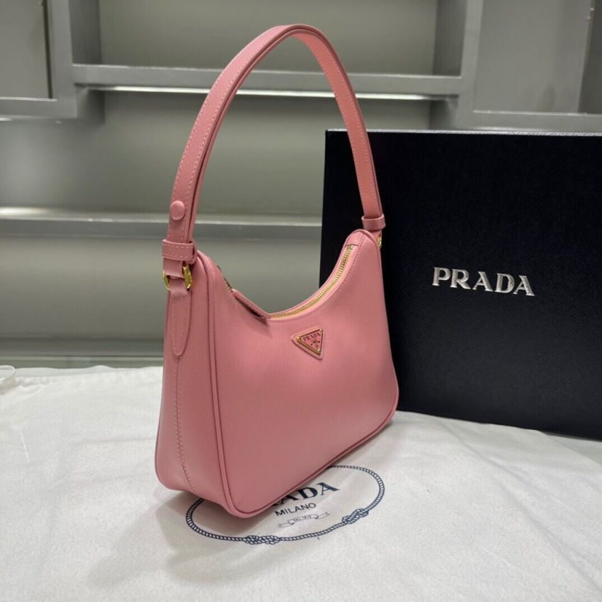 Pra*a Re-Edition Saffiano leather mini bag