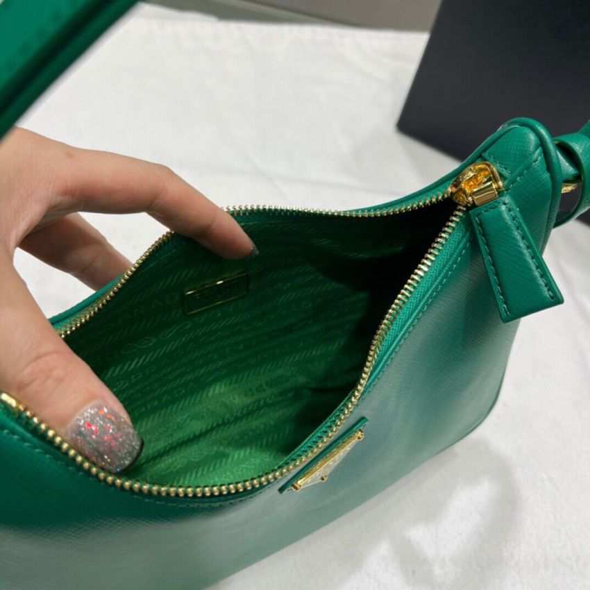 Pra*a Re-Edition Saffiano leather mini bag