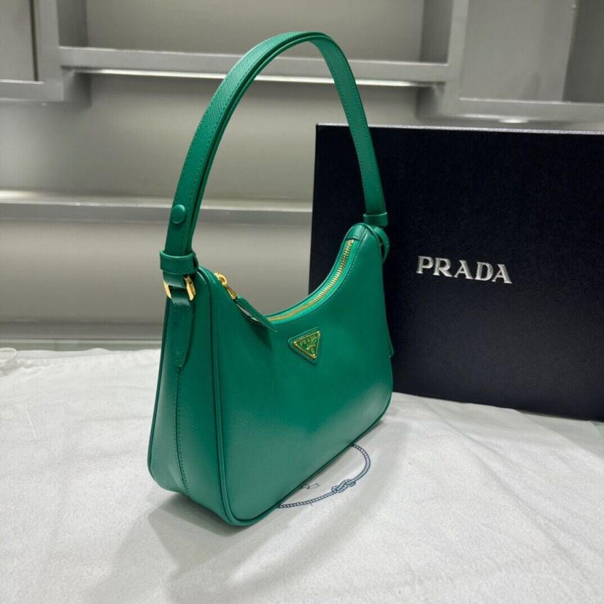Pra*a Re-Edition Saffiano leather mini bag