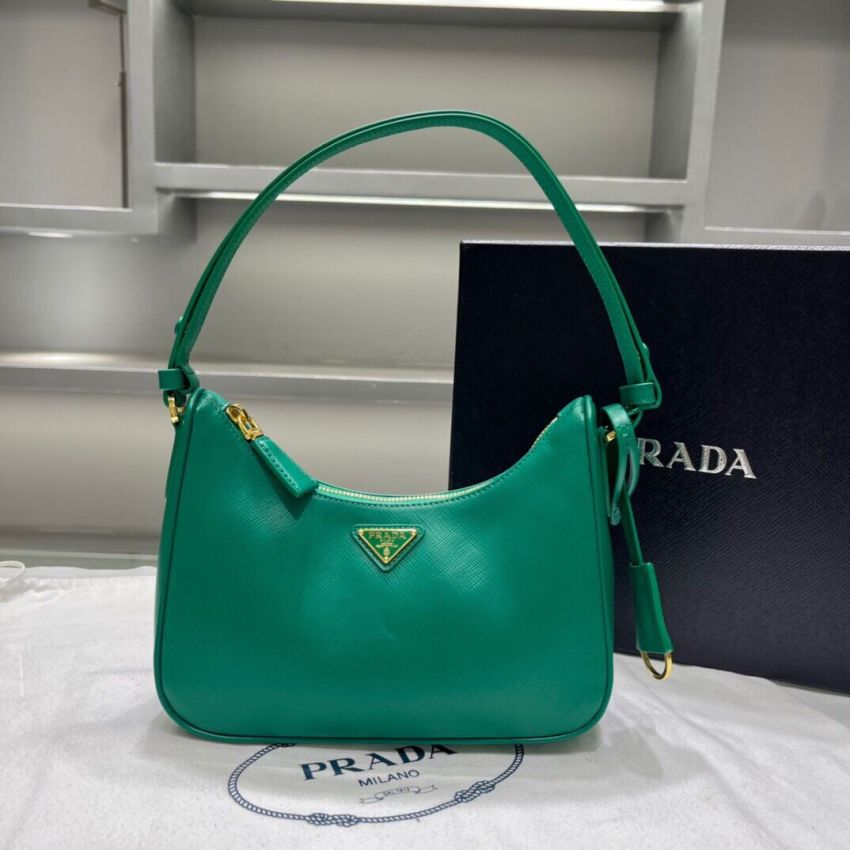 Pra*a Re-Edition Saffiano leather mini bag