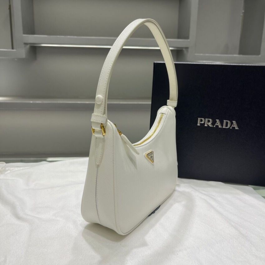 Pra*a Re-Edition Saffiano leather mini bag