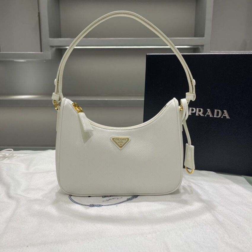 Pra*a Re-Edition Saffiano leather mini bag