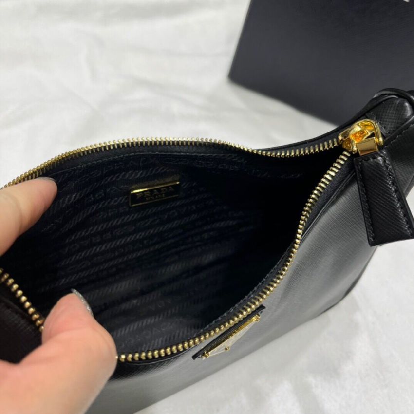 Pra*a Re-Edition Saffiano leather mini bag