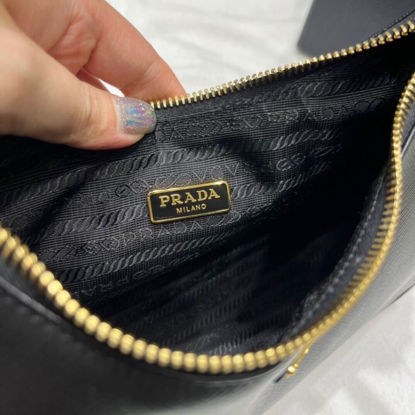 Pra*a Re-Edition Saffiano leather mini bag