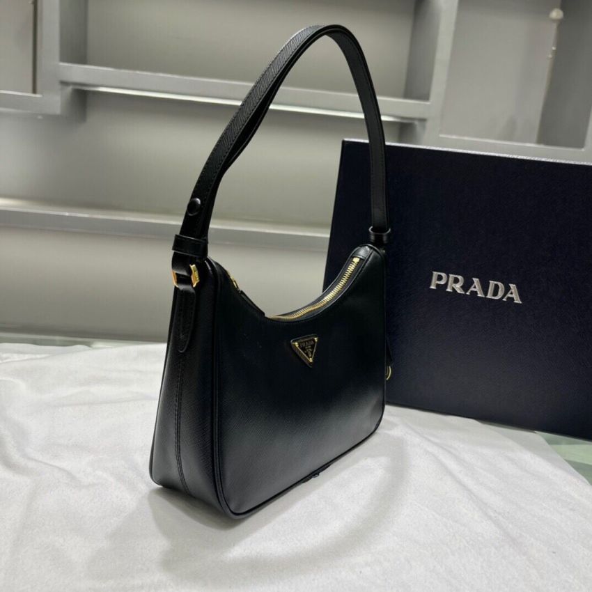 Pra*a Re-Edition Saffiano leather mini bag