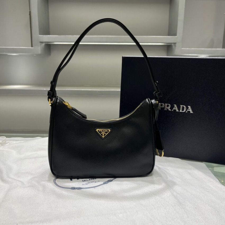 Pra*a Re-Edition Saffiano leather mini bag
