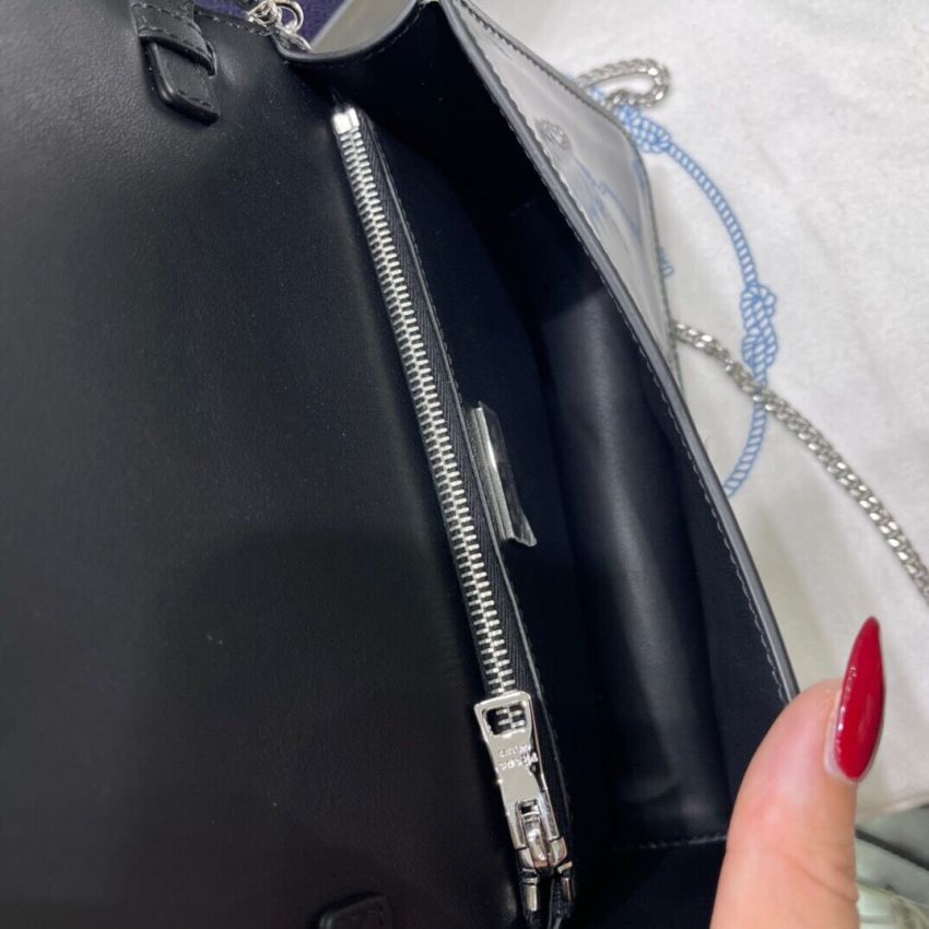 Pra*a Brushed leather shoulder bag