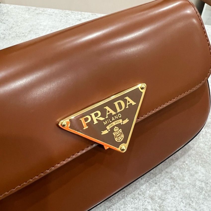 Pra*a Small Leather Shoulder Bag