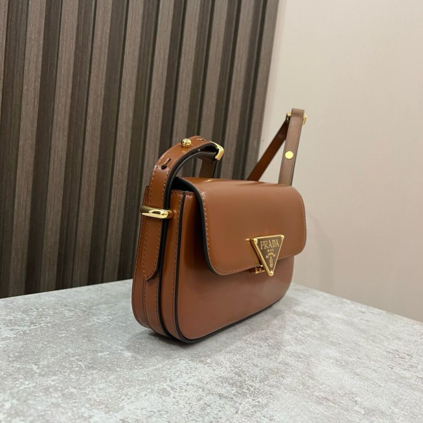 Pra*a Small Leather Shoulder Bag