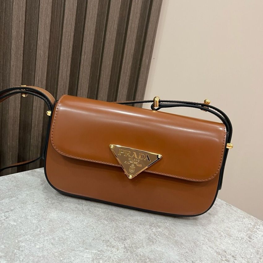 Pra*a Small Leather Shoulder Bag