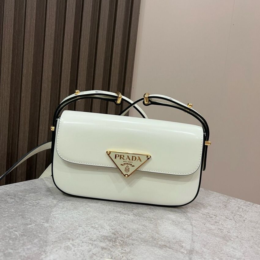 Pra*a Small Leather Shoulder Bag