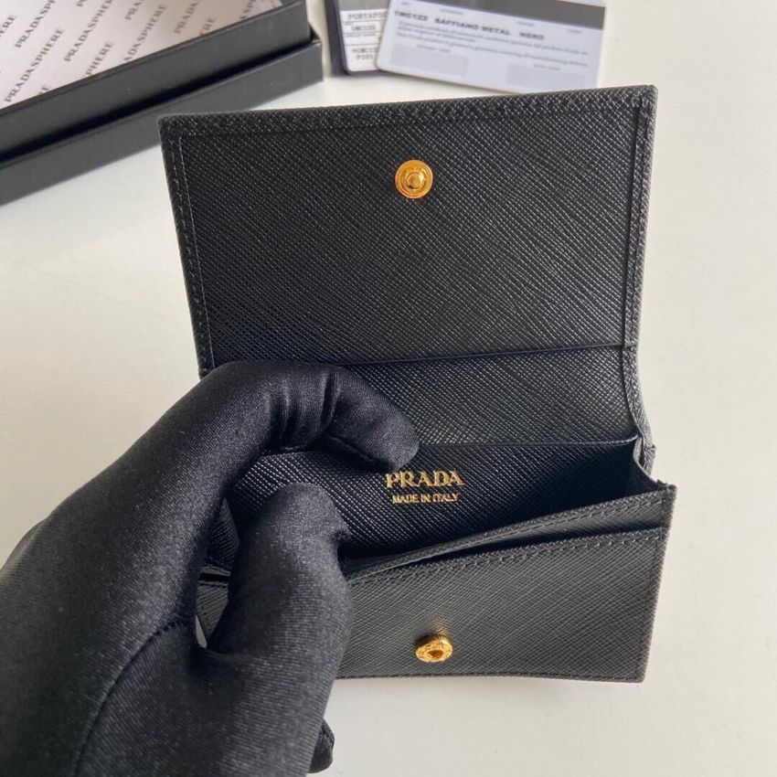 Pra*a Saffiano Card Holder