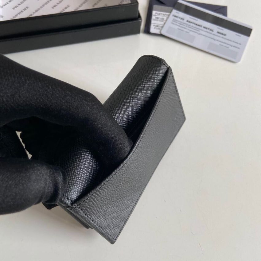 Pra*a Saffiano Card Holder