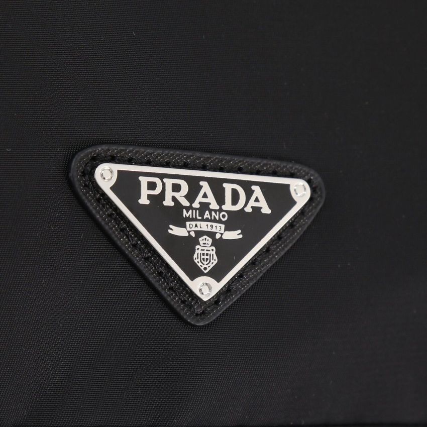 Pra*a Re-Nylon and Saffiano leather backpack