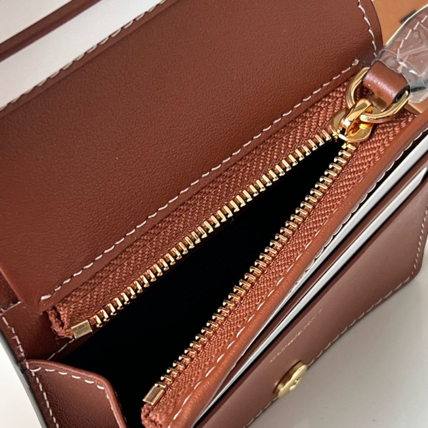 Bv*b*rry  Small Check Folding Wallet