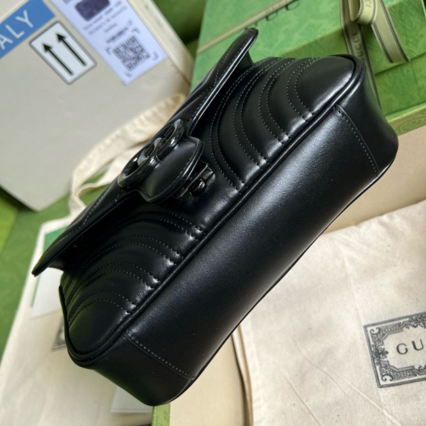 Gvc*1 GG marmont Mini Shoulder Bag -All black
