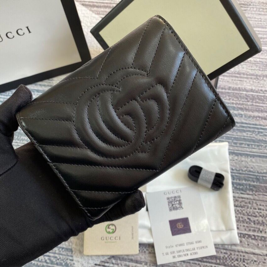 Gvc*1 Marmont GG Compact Wallet