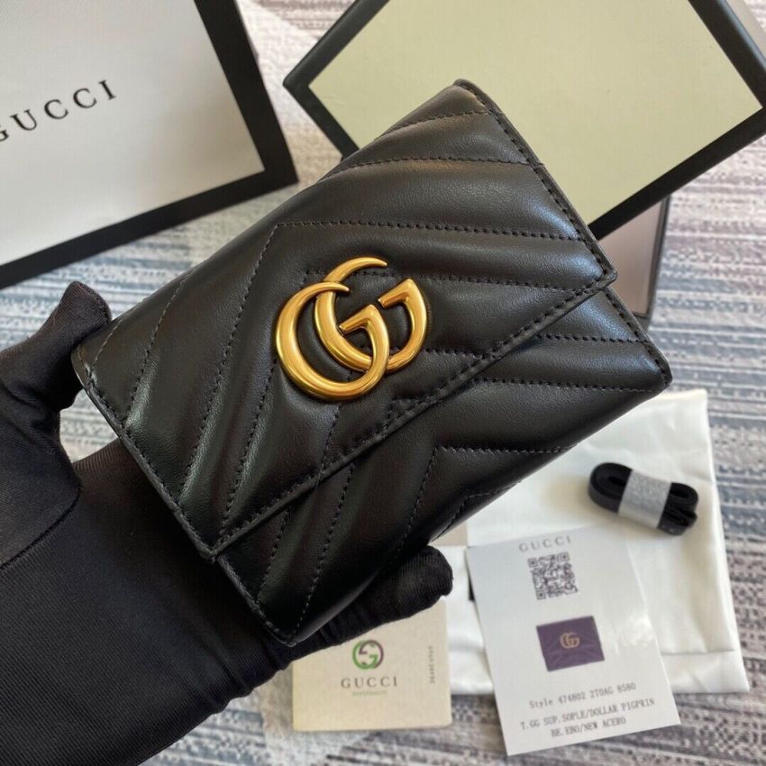 Gvc*1 Marmont GG Compact Wallet