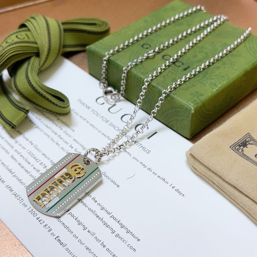 Gvc*1 Tag Necklace