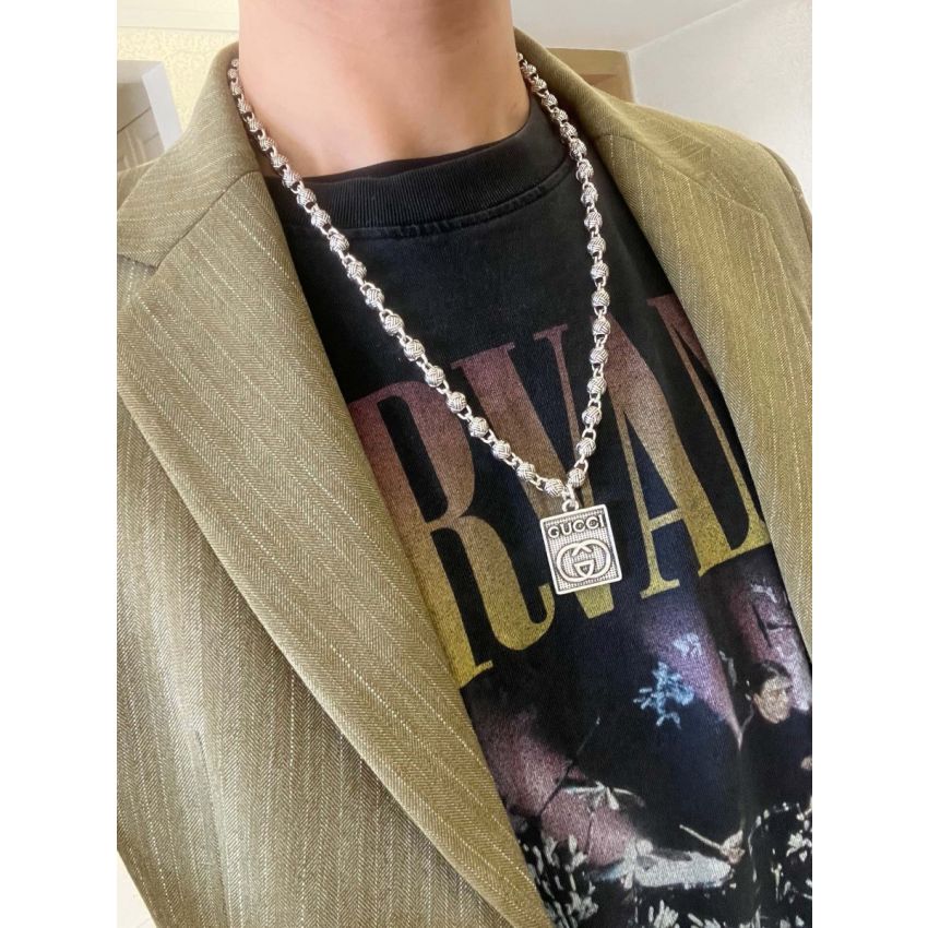 Gvc*1 Silver Necklace